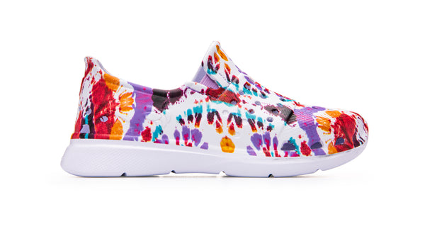 Kids Splash Sneaker Graphic - Blanc Spiral Tie Dye