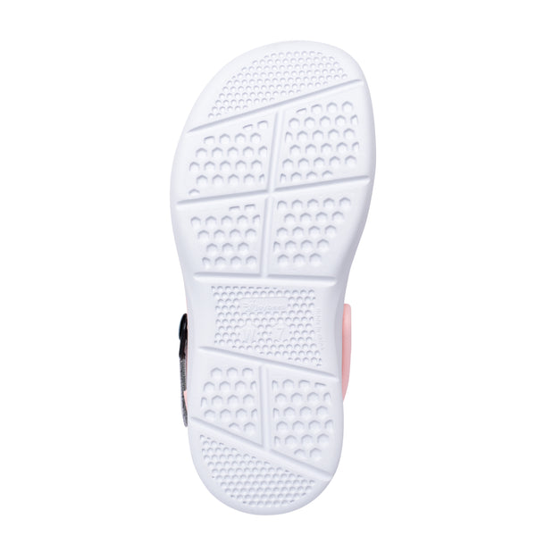 Modern Clog - Pale Pink / White