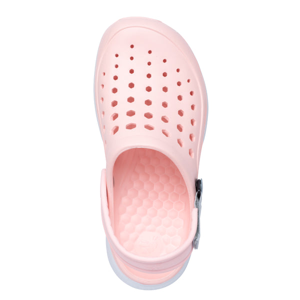 Modern Clog - Pale Pink / White