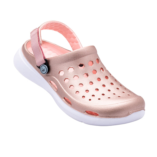 Modern Clog - Metallic Rose Gold