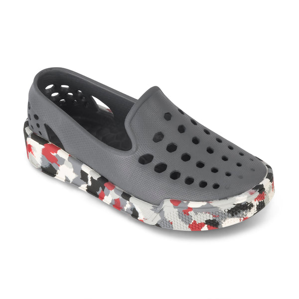 Baskets de skate pour enfants - Charbon graphique/camouflage charbon Gumy