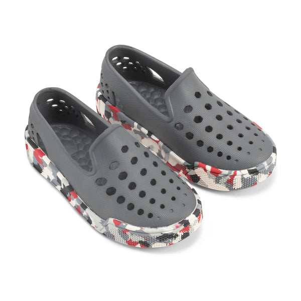 Baskets de skate pour enfants - Charbon graphique/camouflage charbon Gumy