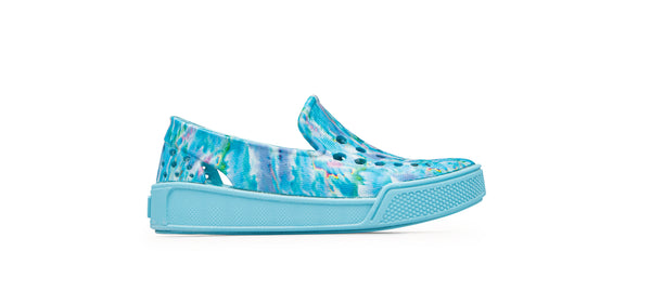 Kids' Skate Sneaker Graphic - Sky Blue Cloud Tie Dye