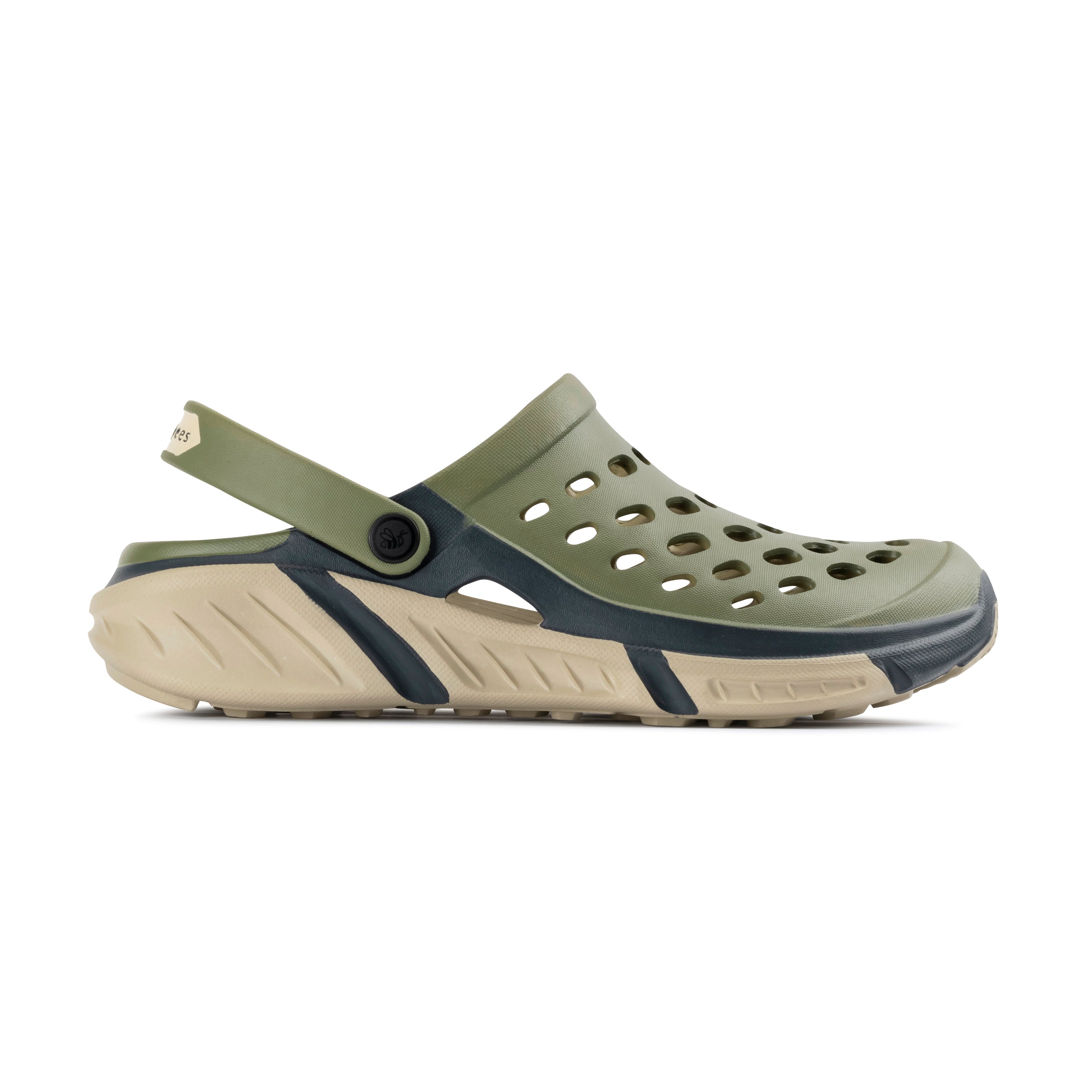 Trekking Clog Adults - Dusty Olive/Charcoal – Joybees Footwear Canada