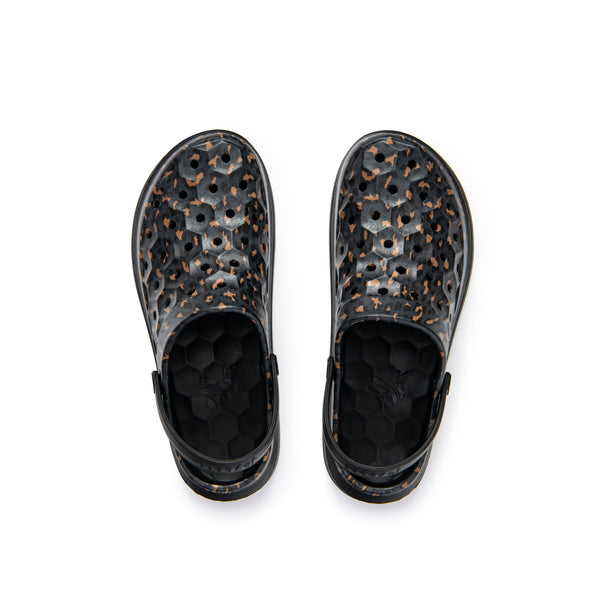 Varsity Clog Graphic - Black Leopard