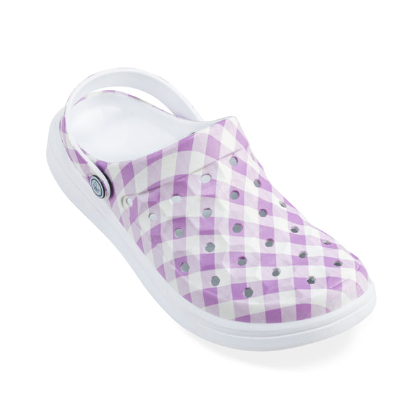 Varsity Clog - Graphic Lilac Gingham