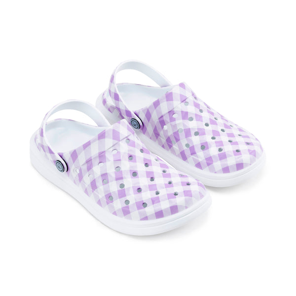 Varsity Clog - Graphic Lilac Gingham