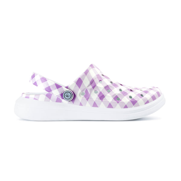 Varsity Clog - Graphic Lilac Gingham