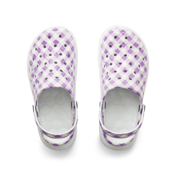 Varsity Clog - Graphic Lilac Gingham