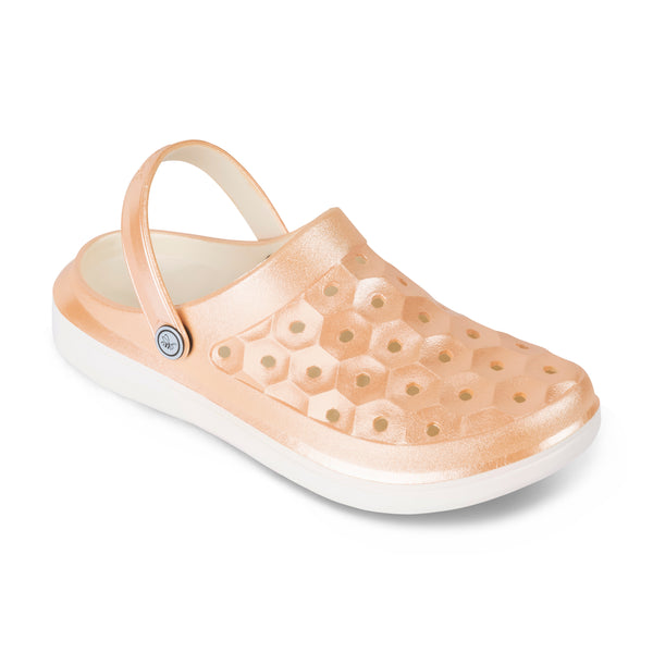 Varsity Clog - Graphic Champagne Glitter