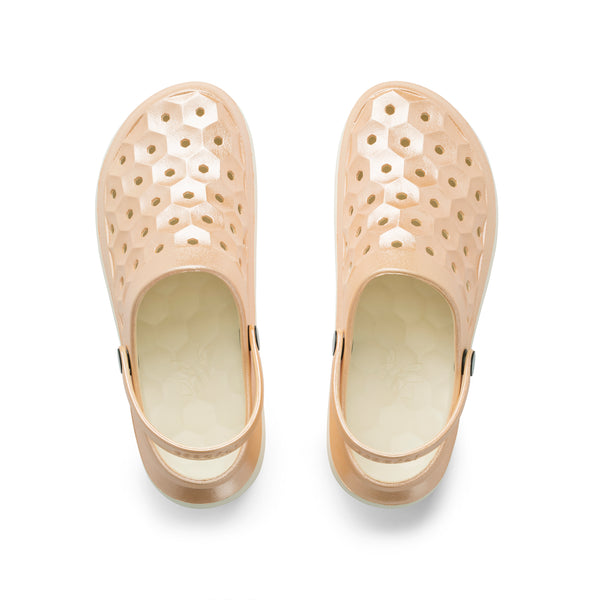 Varsity Clog - Graphic Champagne Glitter