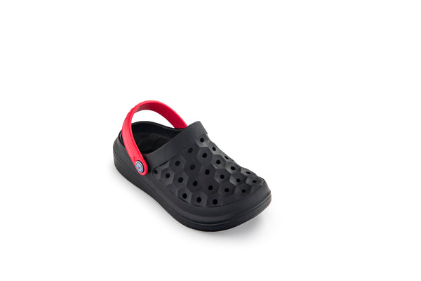 Kids' Varsity Clog - Black/Red