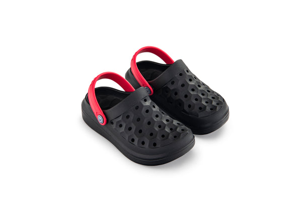 Kids' Varsity Clog - Black/Red