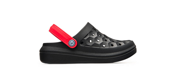 Kids' Varsity Clog - Black/Red