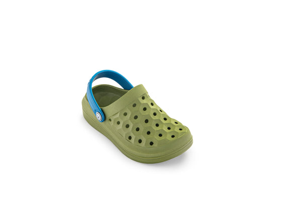 Kids' Varsity Clog - Olive/Midnight Teal