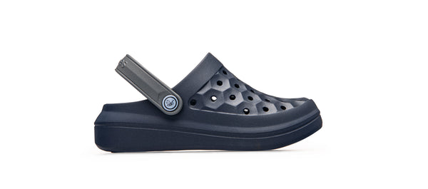 Sabot universitaire pour enfants - Bleu marine/anthracite
