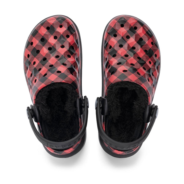 Kids' Varsity Lined Clog - Buffalo Plaid / Black