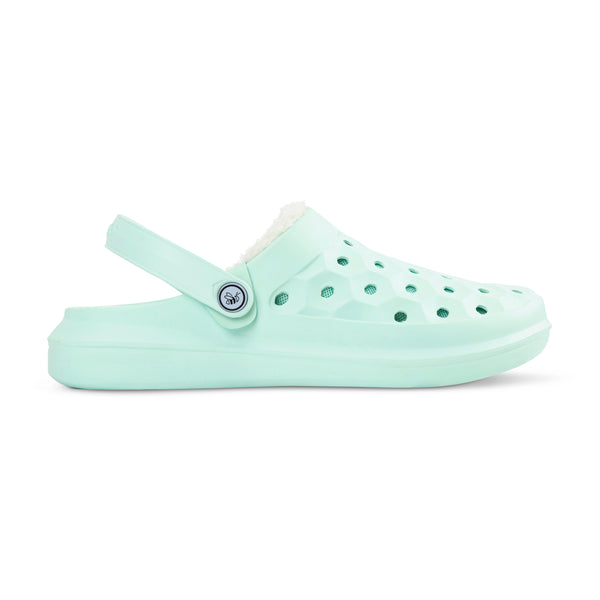 Varsity Lined Clog - Dried Mint/Natural