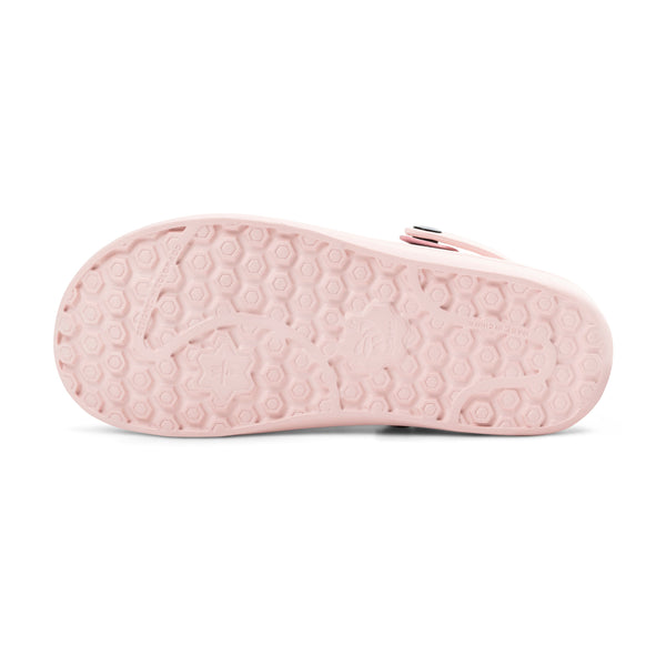 Sabot doublé style universitaire - Rose pastel/rose pastel