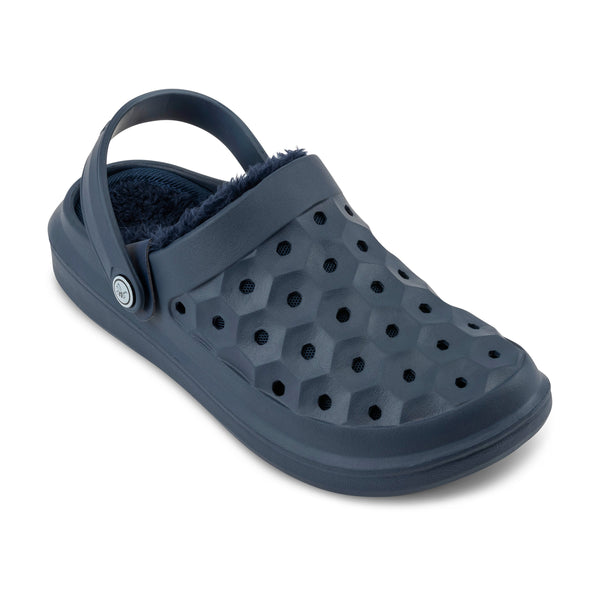 Varsity Lined Clog - True Navy/Faded Blue