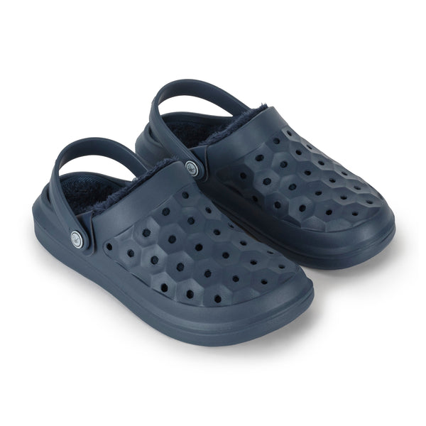 Varsity Lined Clog - True Navy/Faded Blue