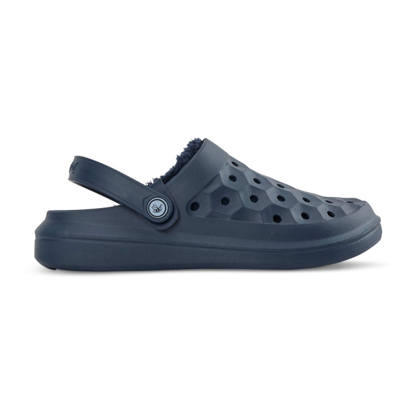 Varsity Lined Clog - True Navy/Faded Blue