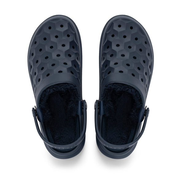 Varsity Lined Clog - True Navy/Faded Blue