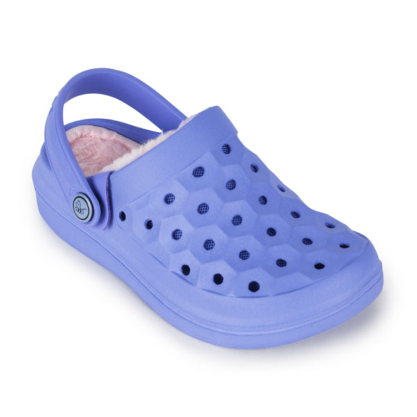 Kids' Varsity Lined Clog - Blue Iris/Pastel Pink