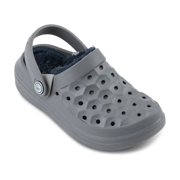 Sabot doublé Varsity pour enfants - Anthracite/Bleu marine