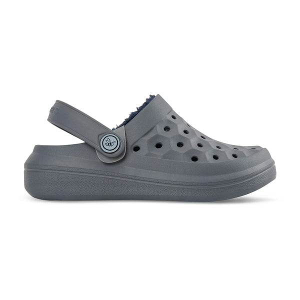 Sabot doublé Varsity pour enfants - Anthracite/Bleu marine