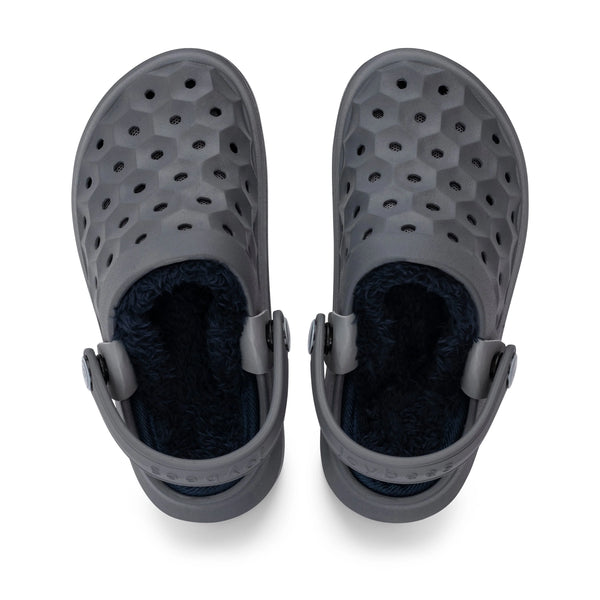 Sabot doublé Varsity pour enfants - Anthracite/Bleu marine