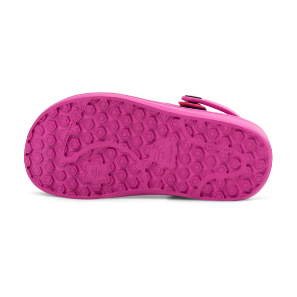 Sabot doublé Varsity pour enfants - Magenta foncé/naturel