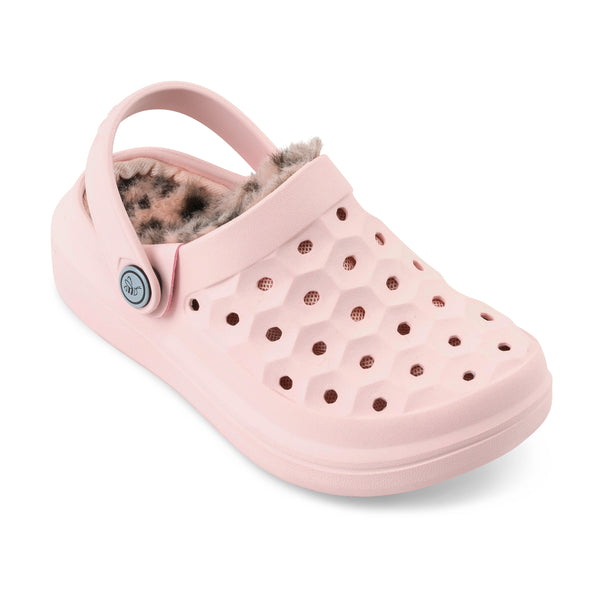Kids' Varsity Lined Clog - Pastel Pink/Cheetah