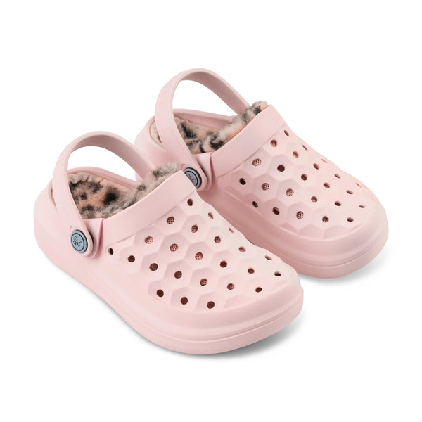 Kids' Varsity Lined Clog - Pastel Pink/Cheetah