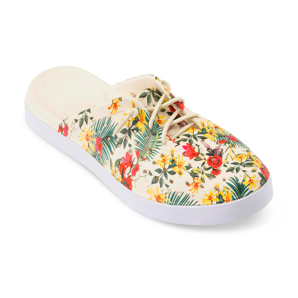 Weekend Mule Adults - Graphic Bone Tropical Floral