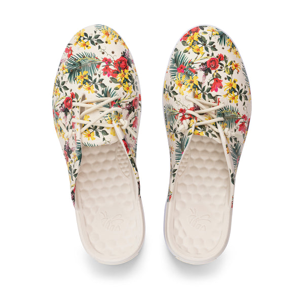 Weekend Mule Adults - Graphic Bone Tropical Floral