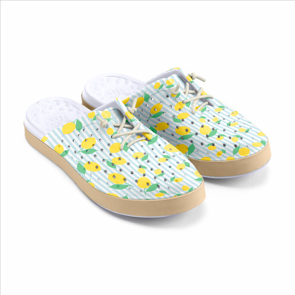 Weekend Mule Adults - Graphic Lemon Stripe
