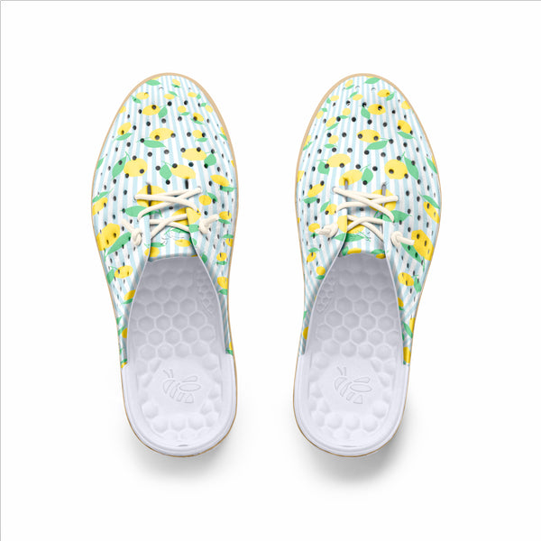 Weekend Mule Adults - Graphic Lemon Stripe