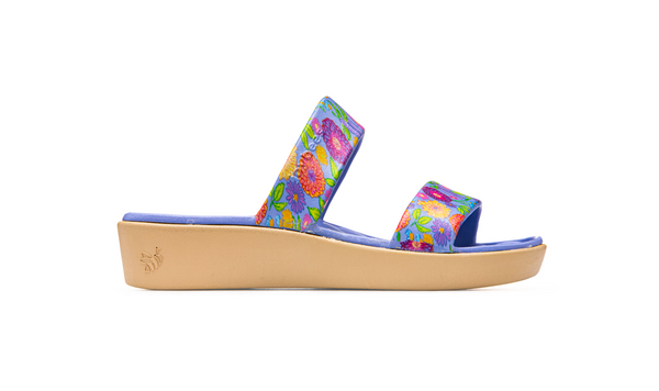 The Cute Sandal Graphic - Blue Iris Painted Floral