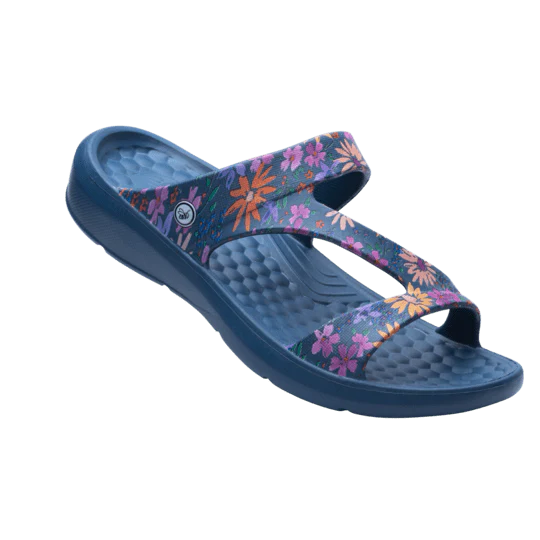 Everyday Sandal - Graphic Navy Painted Floral