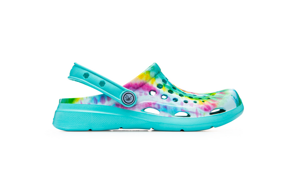 Kids' Active Clog Graphic - Island Aqua Washed Tie Dye